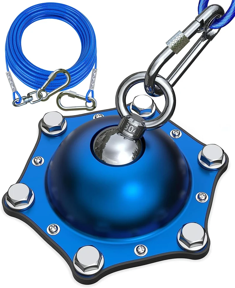 TOPKNOT Piquet d'attache et câble pour chien – 30 ft, rotation à 360°, sans enchevêtrement, jusqu'à 90 kg (200 lb)