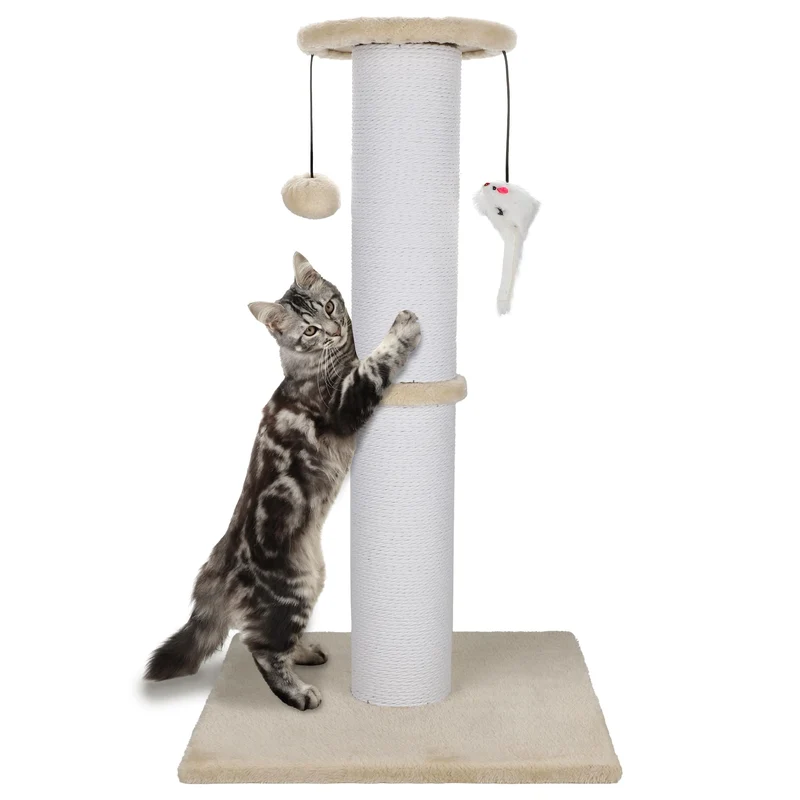 Ahomdoo Arbre à Grattage Chat 34 Pouces – Ultra Robuste, Sisal Épais