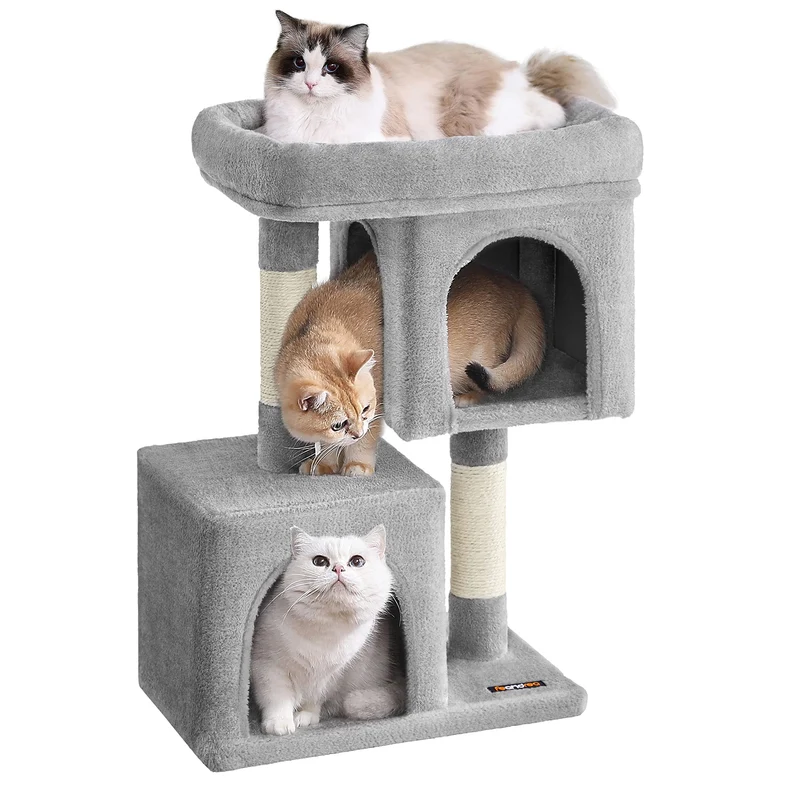 Feandrea Arbre à Chat 29,1 pouces – Grand Perchoir, 2 Caves et Poteaux à Griffes