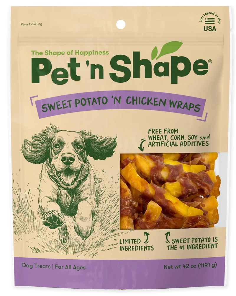 Pet 'n Shape Bouchées Patate Douce au Poulet – Friandises Naturelles pour Chien, 1,19 kg