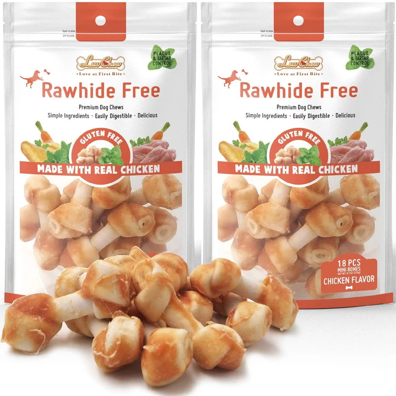 LuvChew Os Premium pour Petits Chiens — Sans Rawhide, Sans Gluten, Ingrédients Limités
