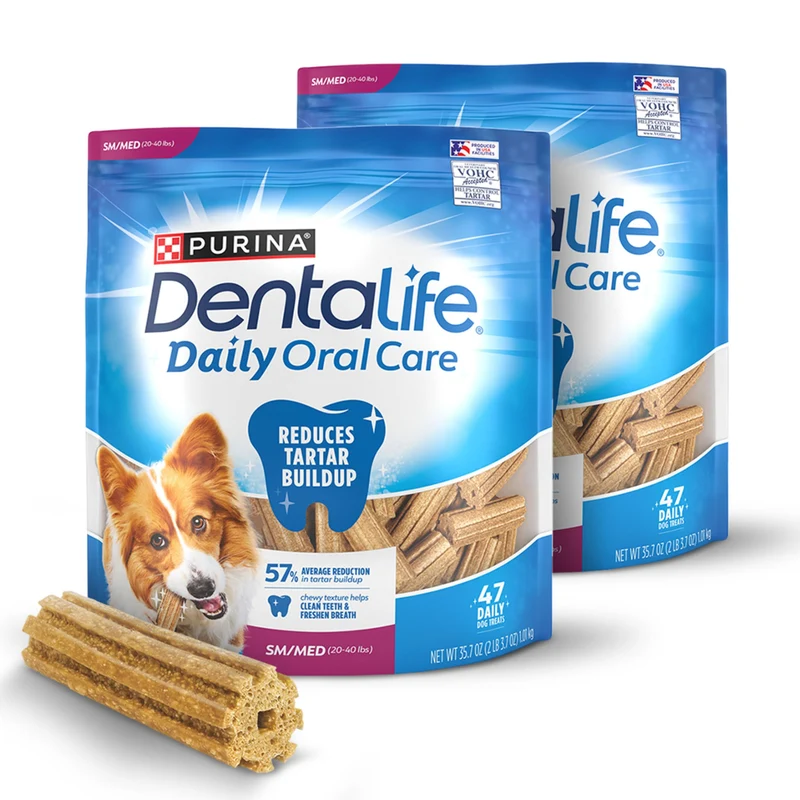 DentaLife Daily Oral Care – Friandises dentaires pour chiens petits et moyens au goût poulet, 94 bouchées