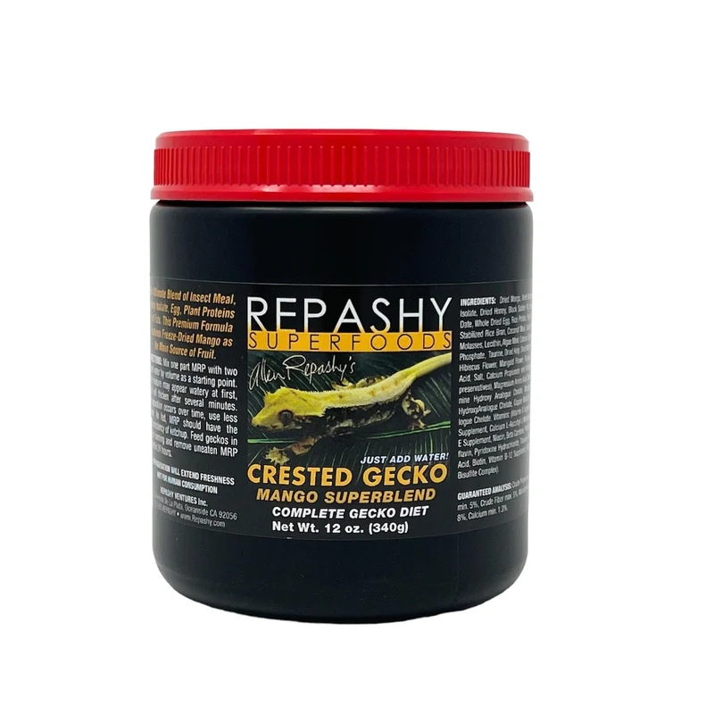 Repashy Gecko à Crête MRP Diet Mango – Superblend 340 g (12 oz) Pot