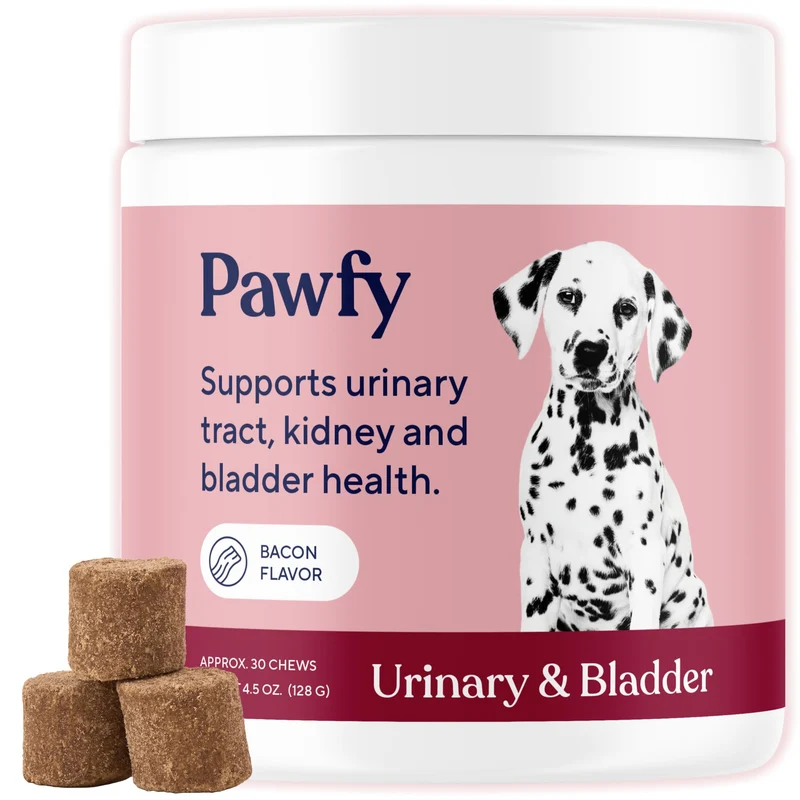 Pawfy Chien – Supplément UTI avec Canneberge et D-Mannose | Santé Urinaire et Vessie | 30 Gommes