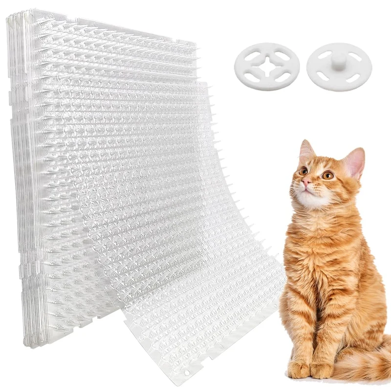 Ley's 18 Pack Tapis Anti-Griffes pour Chats 16x13 - Dissuasion Humain pour Meubles et Jardin