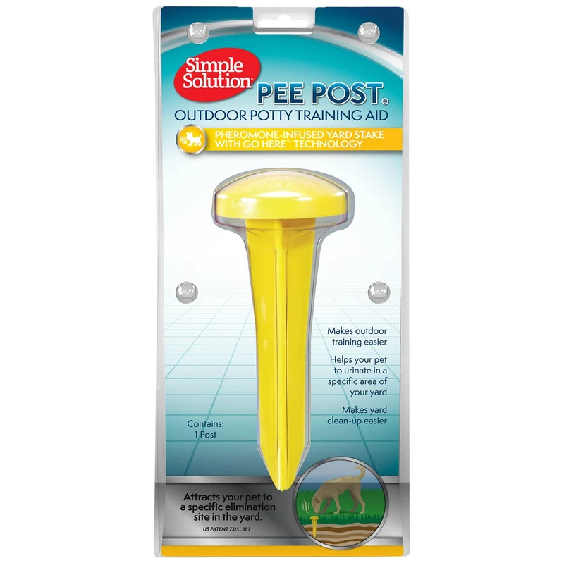 Simple Solution Pee Post – Poteau Extérieur 13 po Pour Toilette Chien, Phéromones d’Attraction