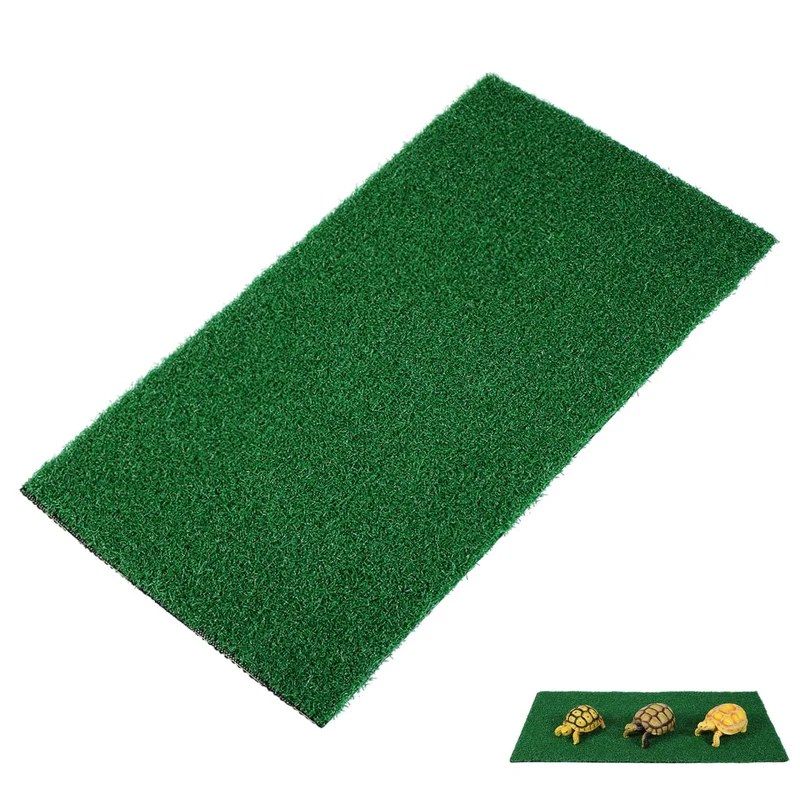 jojofuny Gazon Artificiel pour Tortue – Rampe de Repos Réaliste pour Aquarium
