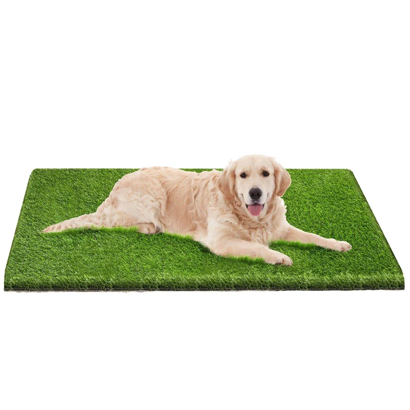 FezepYmaz Gazon Artificiel 26x51 pouces – Tapis d'entraînement pour chien, pelouse synthétique intérieur/extérieur et facile à nettoyer