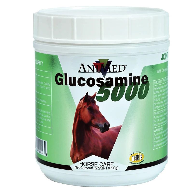 ANIMED Glucosamine 5000 Poudre – 2,5 lb | Soins et Alimentation Animale