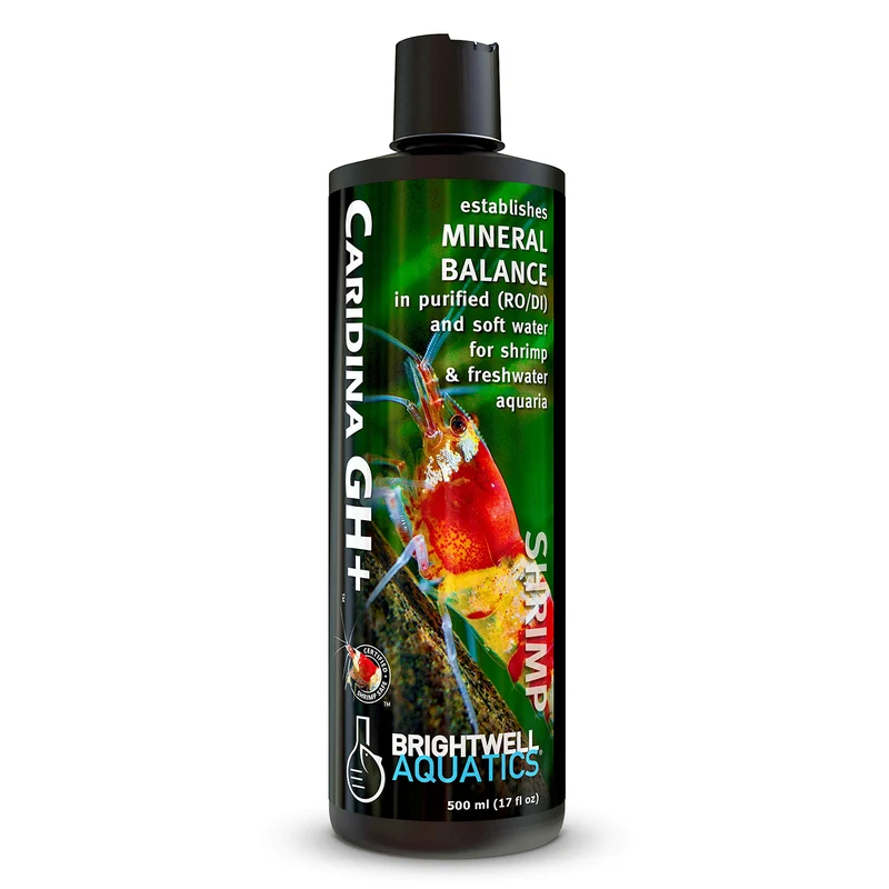 Brightwell Aquatics Caridina GH+ – Reminéralisant pour eau douce RO/DI (Calcium, Magnésium, Potassium, Sodium) 500 ml
