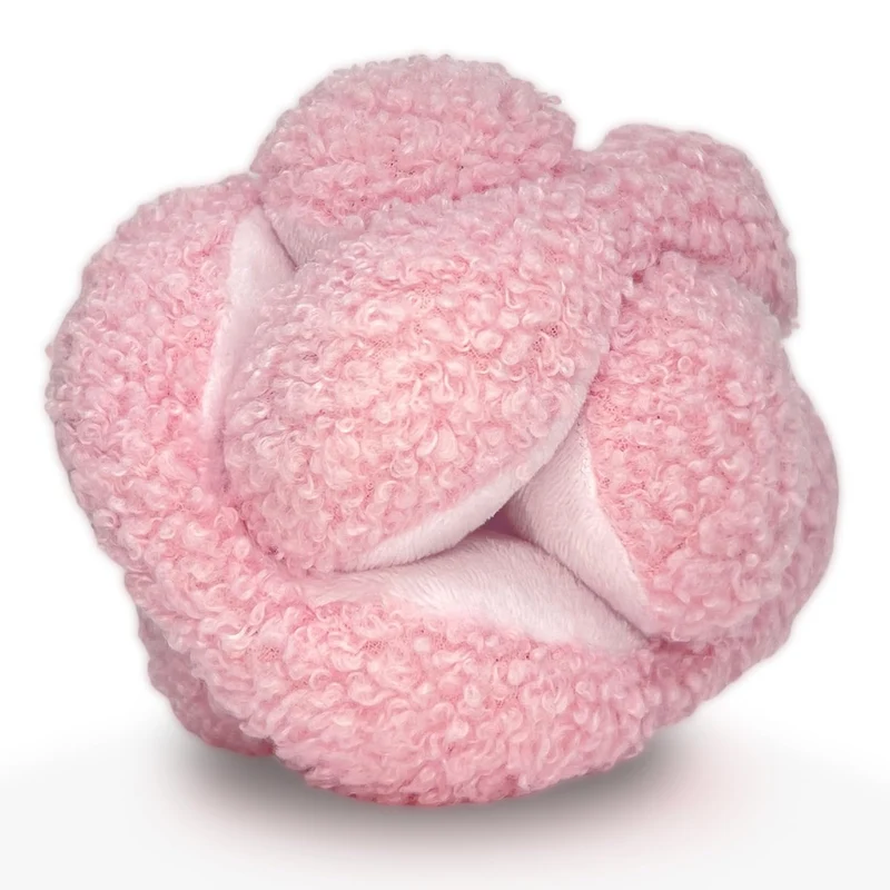 Glory To Dog Pink Snuffle Knot – Balle Puzzle avec 8 Sifflets et Crinkle