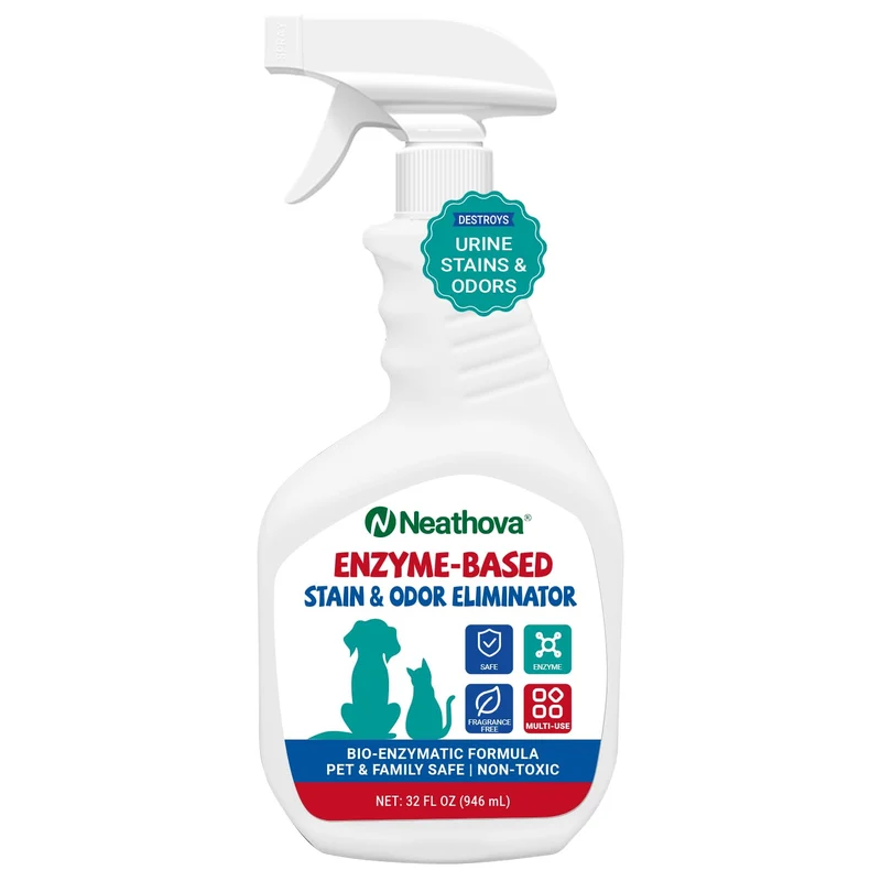 Neathova Éliminateur de taches et d'odeurs – Nettoyeur enzymatique pour animaux (sans parfum)