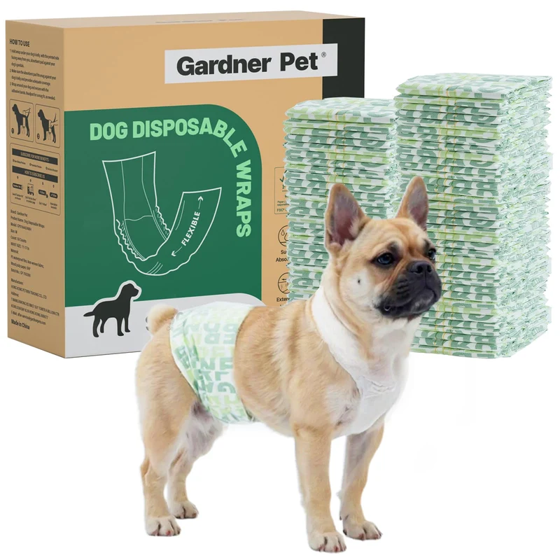Gardner Pet Couches pour Chien Mâle – 50 unités, Indicateur d’Humidité, Flashdry, Petit
