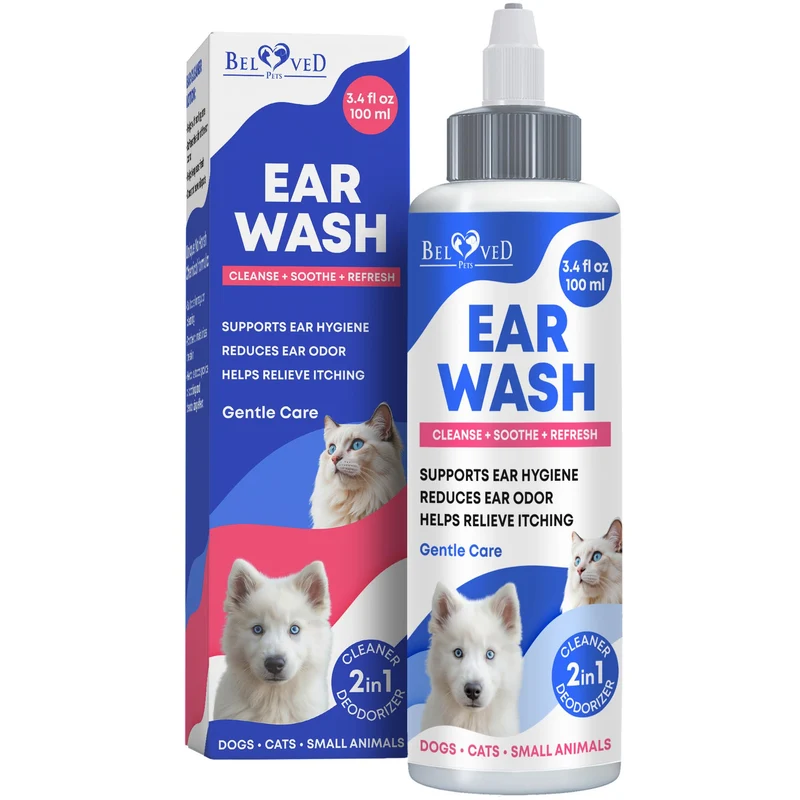 Gouttes et solution nettoyante pour oreilles – Chats et chiens, otite à levures et démangeaisons