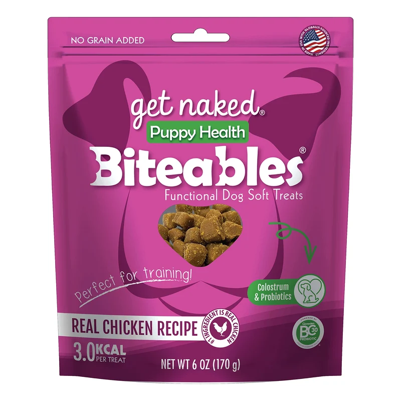 Get Naked Friandises Santé Chiots – Sachet 6 oz, Marron (201578)