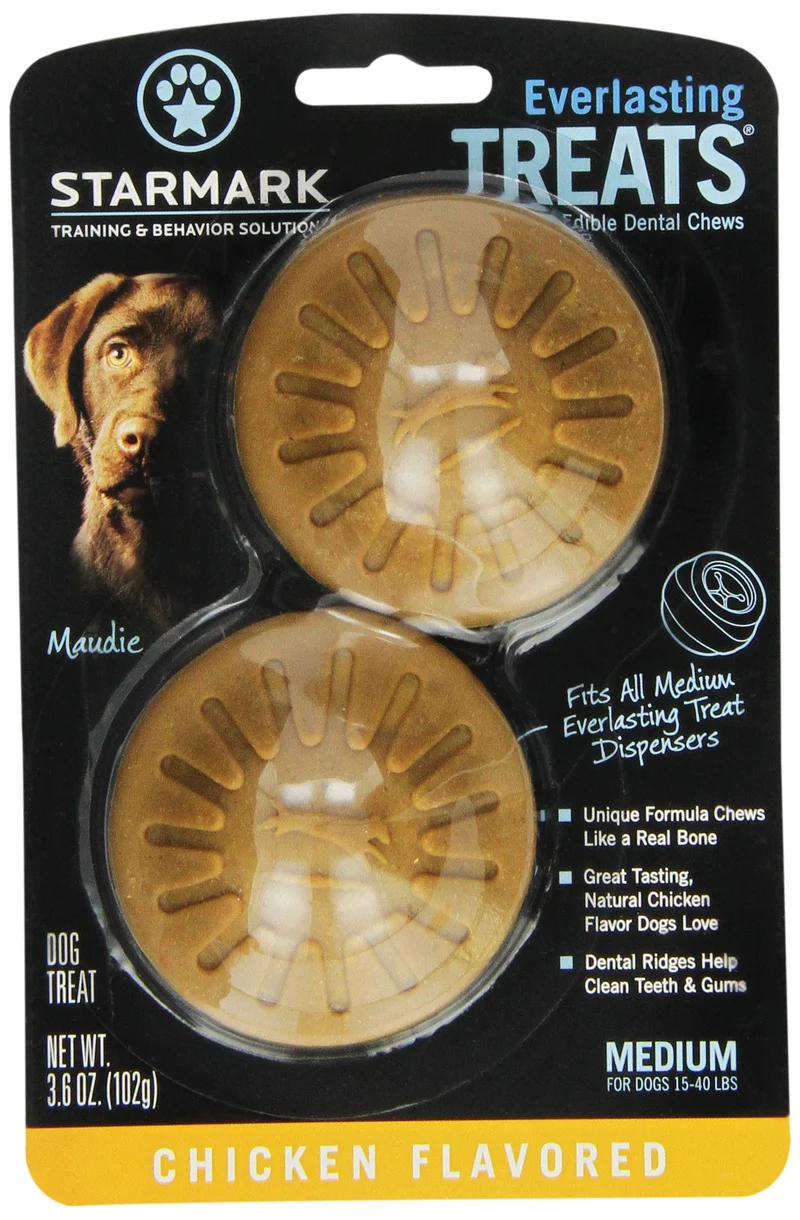 Starmark Friandise Éternelle pour Chiens – Poulet, Taille Moyenne
