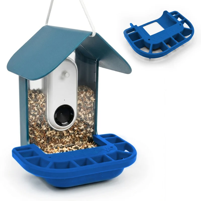 Tributary Brands - Extenseur de perche en silicone compatible Bird Buddy – Plateforme de 9 pouces, espace pour plusieurs oiseaux, accessoire résistant aux intempéries