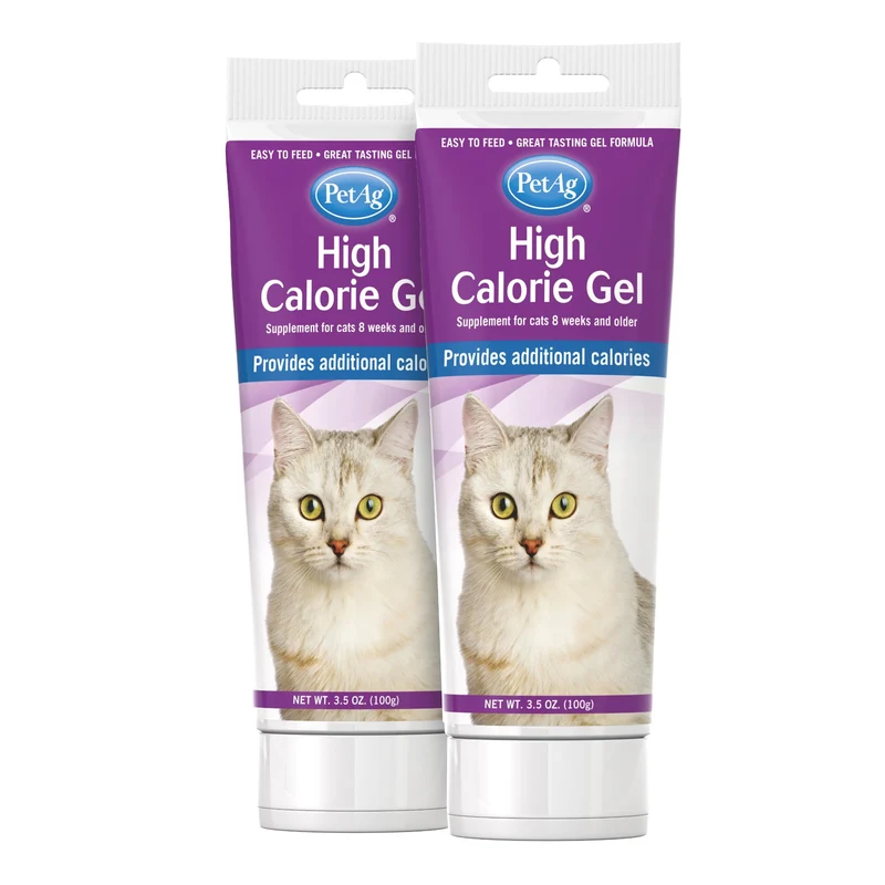 PetAg Gel Calorique pour Chats – Pack 2 × 3,5 oz – Saveur Poulet – Digeste et Facile à Donner