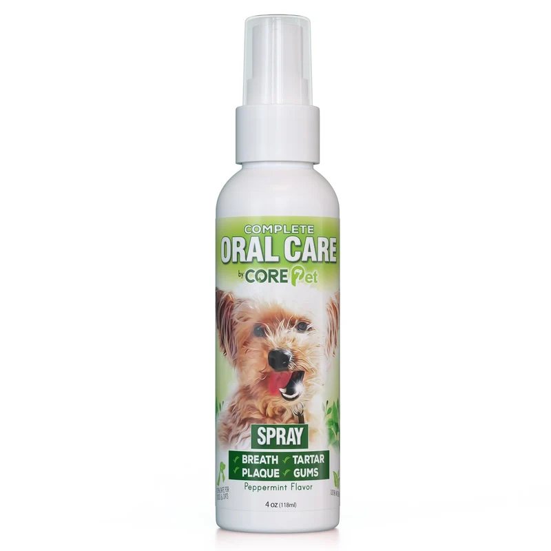 CORE Pet Complete Oral Care – Spray Menthe 4 oz, par les fondateurs de PetzLife