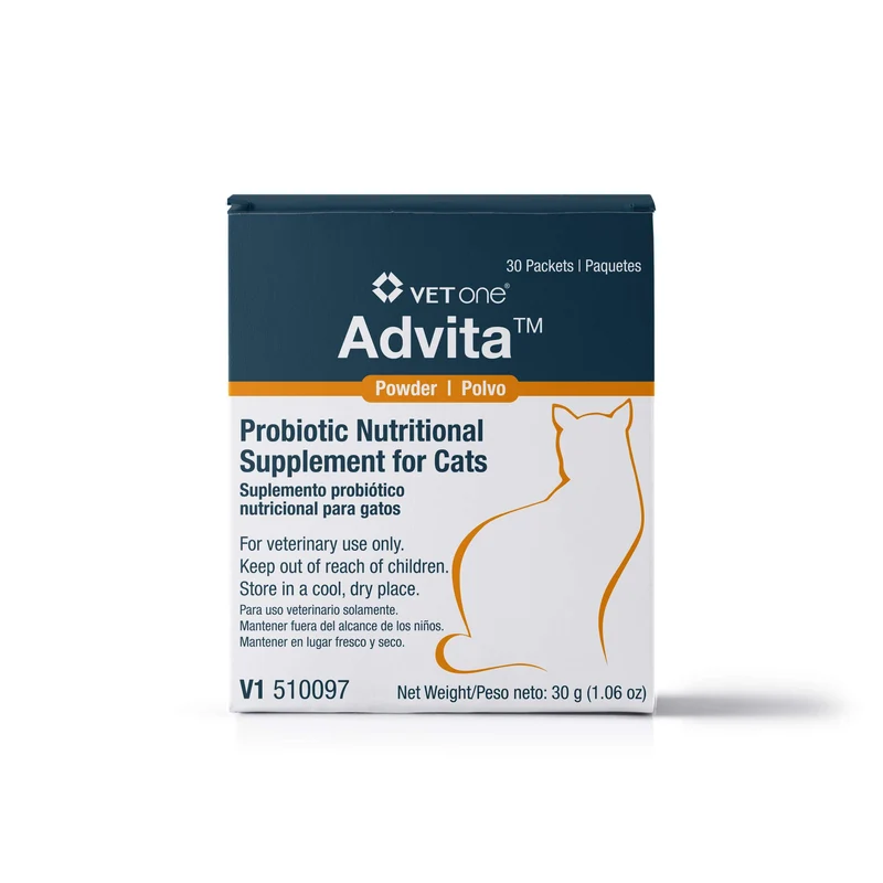 Vet One Advita Poudre Probiotique pour Chats — 30 Sachets (1 g)