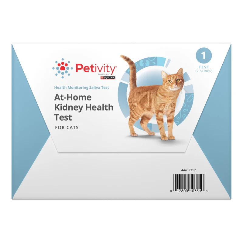 Petivity Kit Santé Rénal pour Chat — Test Urée Salivaire à Domicile en 2 Minutes, Propulsé par Purina