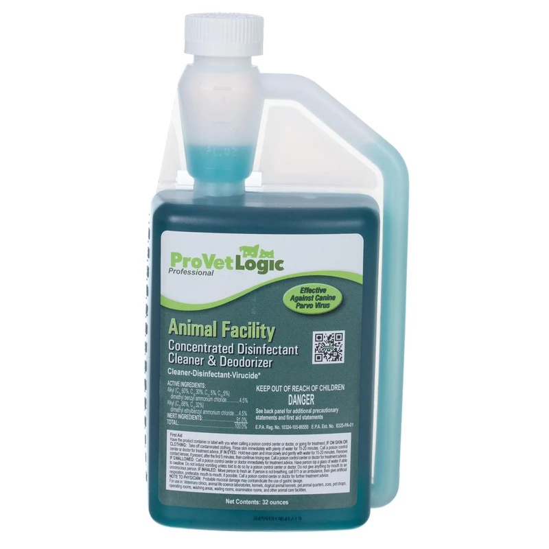 ProVetLogic Désinfectant Concentré pour Installations Animales – Bouteille AcuPro 32 oz