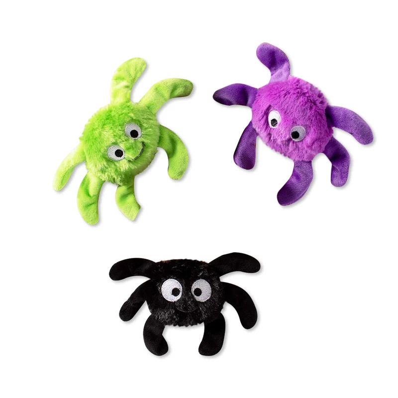 Fringe Studio – Ensemble 3 Peluches Araignées Creepy Crawly pour Petit Chien