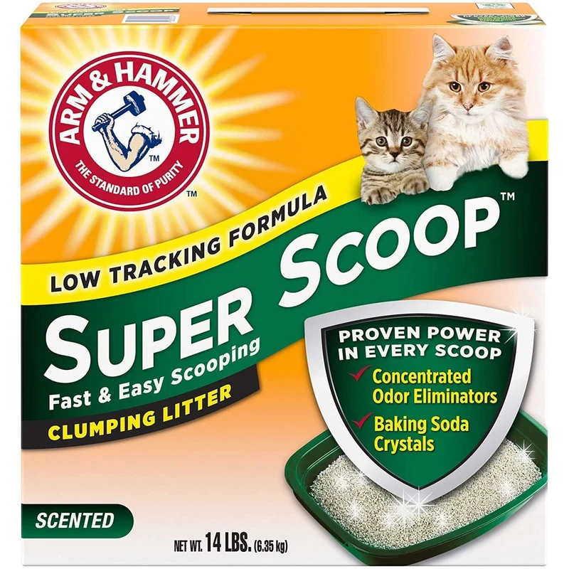 Arm & Hammer Super Scoop Litière Agglomérante Parfum Frais – 14 lb