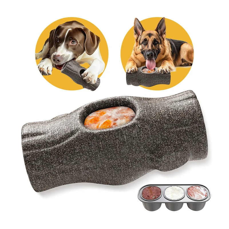 Mankoda – Jouet puzzle glacé pour chien, morsure durable pour grands chiens