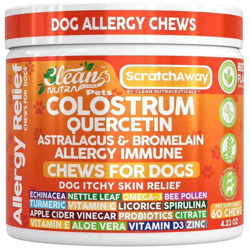 Gommes Allergie Chien – Soutien Immunitaire et Peau Saine | Clean Nutraceuticals