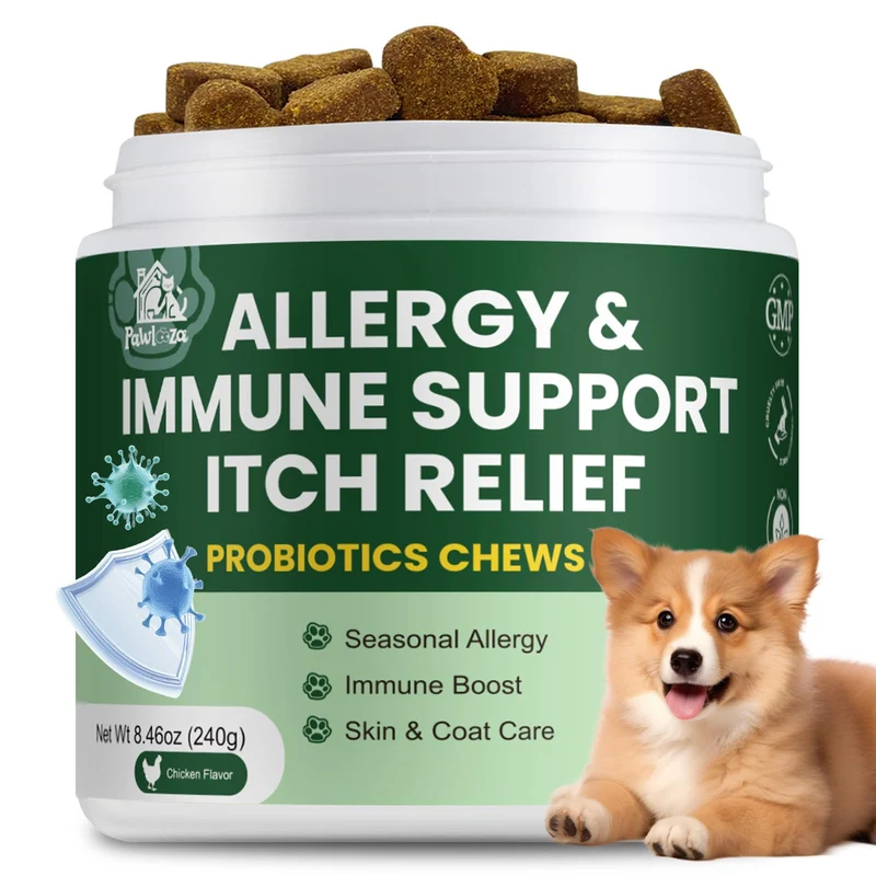 Pawlooza Probiotiques pour Chiens – Équilibre des levures et Immunité (10 Milliards CFU)