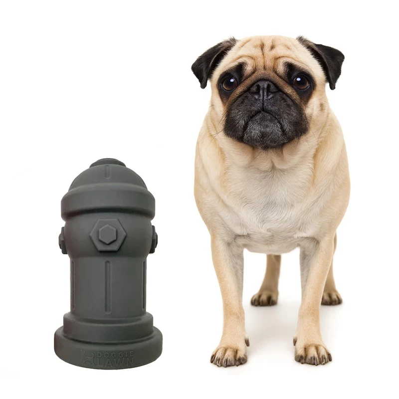 Bark Potty Hydrant Petit Chien – Silicone 4x7, Entraînement Indoor/Outdoor pour Chiens de Moins de 10 lb, Gris