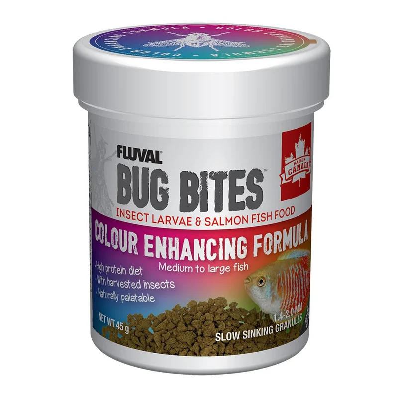 Bug Bites microgranulés pour rehausser les couleurs des poissons - Moyens / grands