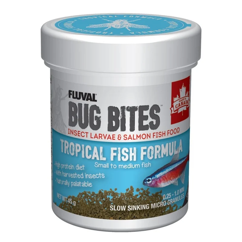 Bug Bites Microgranulés pour poisson tropicaux - Petits / moyens