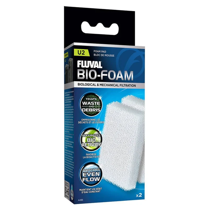 Bloc de mousse Série U2 - Paquet de 2 Fluval