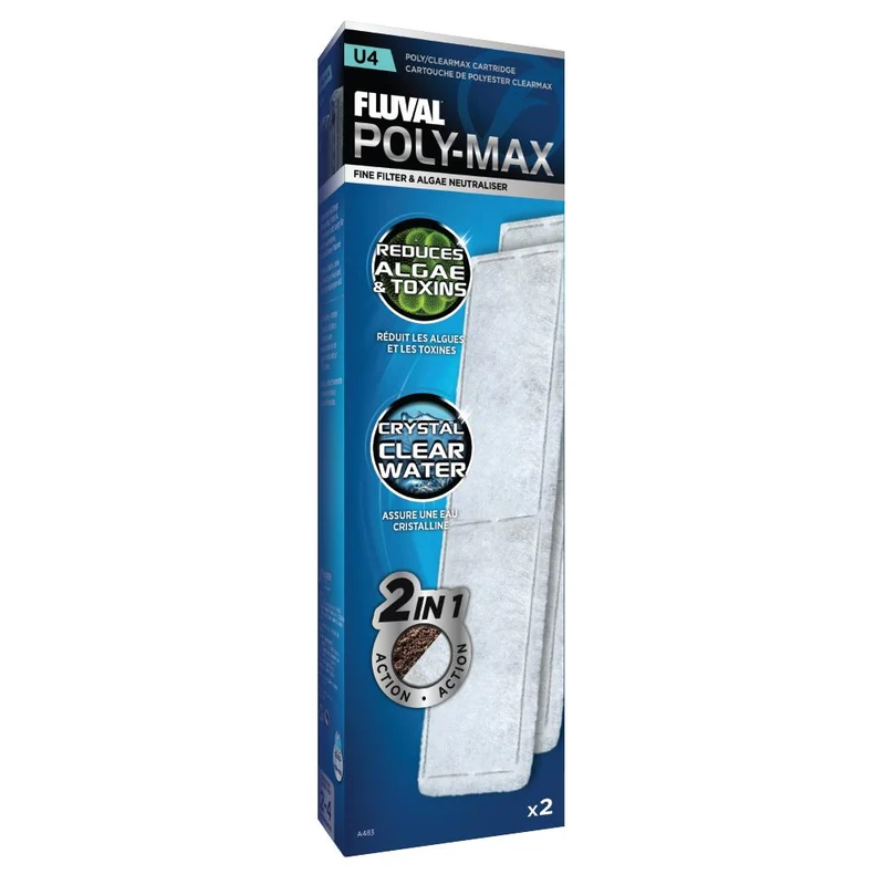 Cartouches polyester/Clearmax Série U4 - Paquet de 2 Fluval