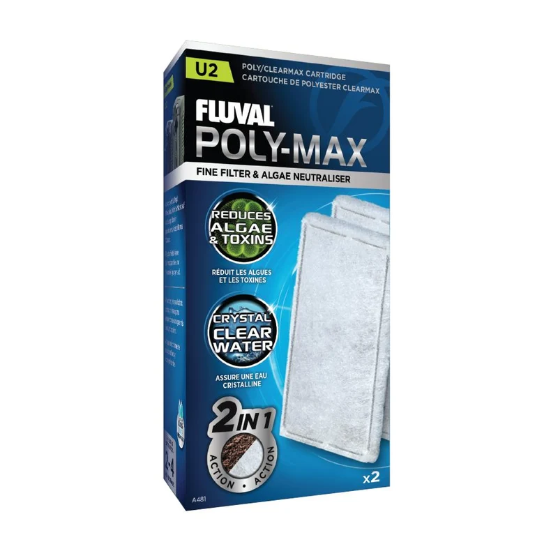 Cartouches polyester/Clearmax Série U2 - Paquet de 2 Fluval