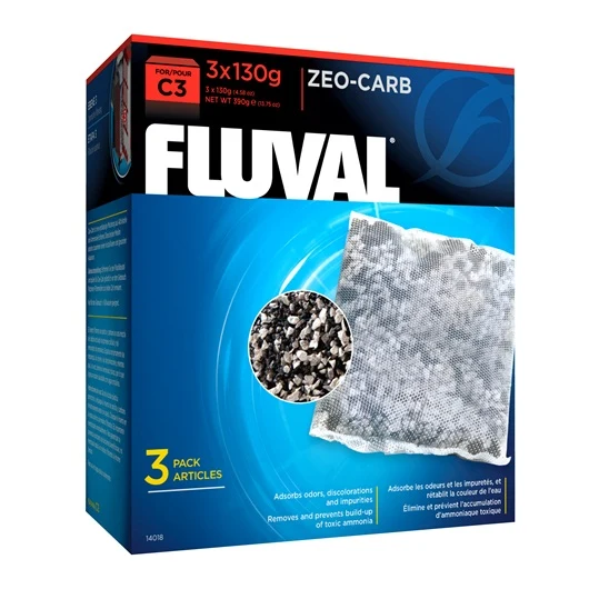 Fluval Zeo-Carb for C3 Power Filters, 3 Pack