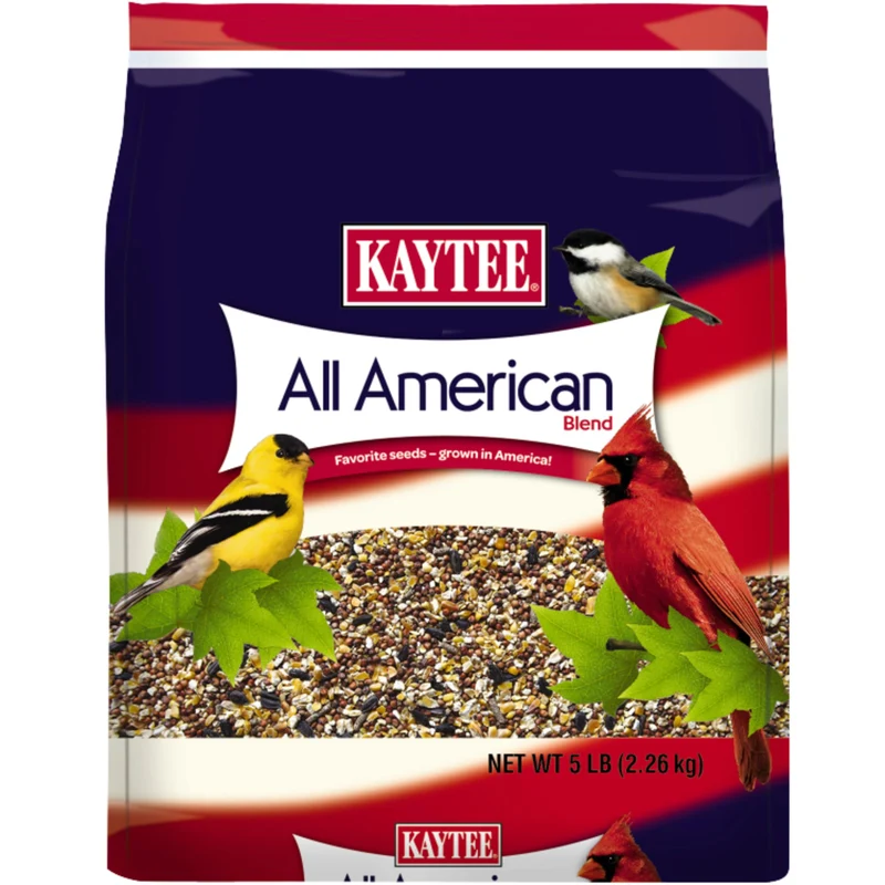 Kaytee All American Mélange de Graines pour Oiseaux Sauvages – Cardinaux, Geais bleus et autres, 5 livres