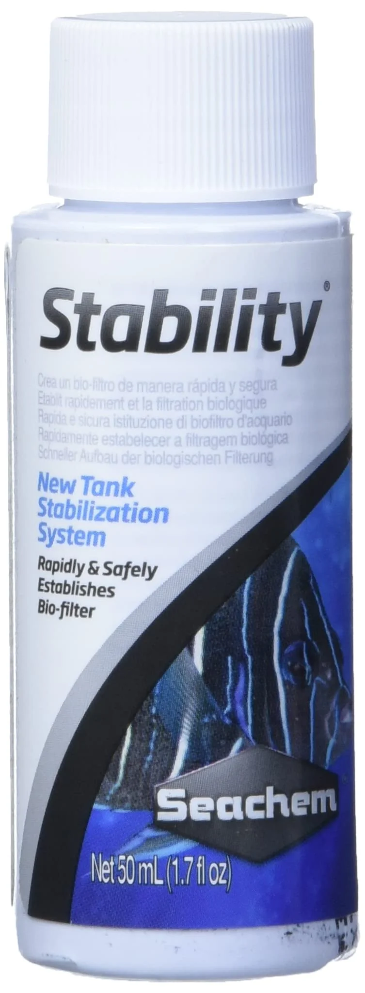 Seachem Stability – Stabilisateur de bac pour aquariums eau douce et marine, 50 ml