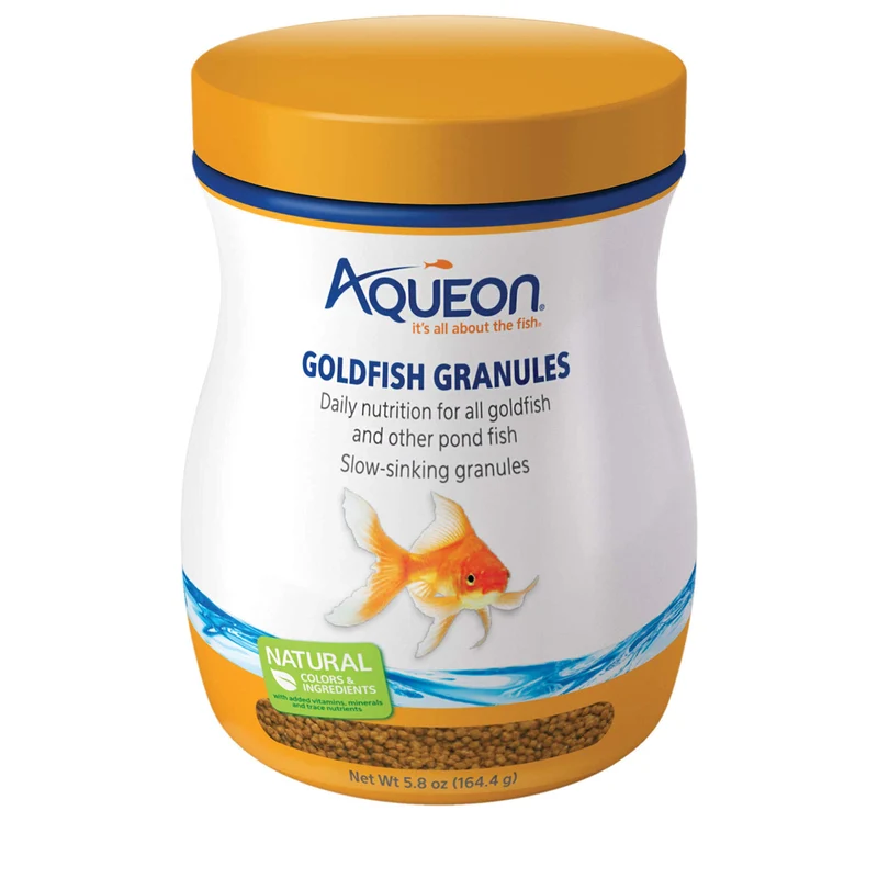 Alimentation Aqueon pour Poissons Rouges – Granulés Coulants Lents, 5,8 oz