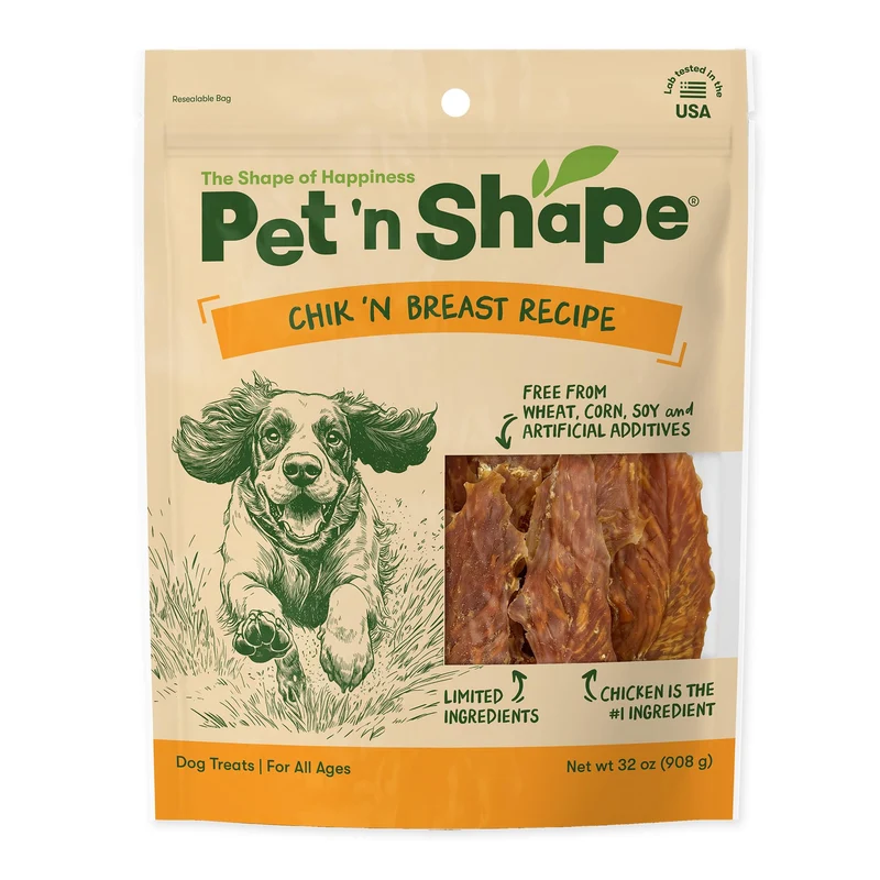 Pet 'n Shape Chik 'n Breast Jerky pour chien – 2 livres