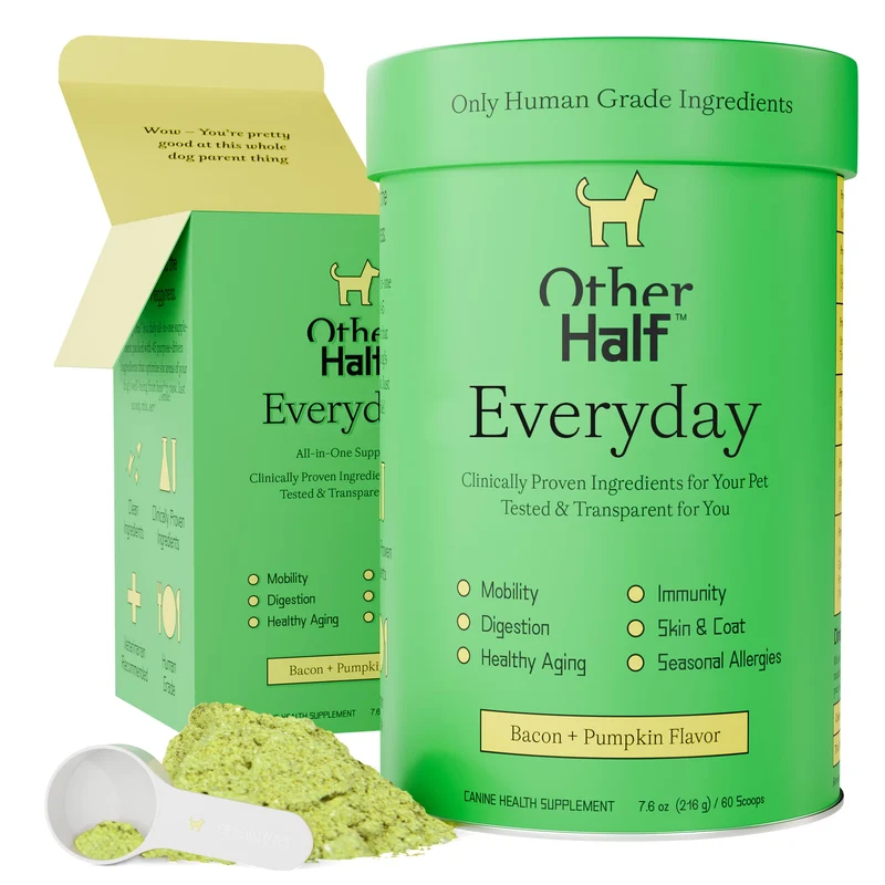 Other Half Everyday – Multivitamines pour chien complètes | Soutien des articulations, digestion, immunité, tractus urinaire et peau