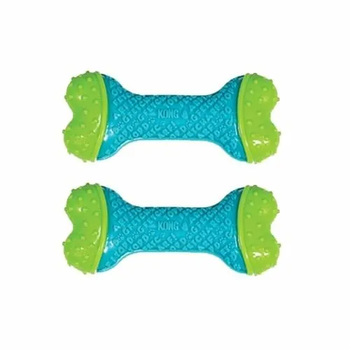 KONG CoreStrength Bone – Os dentaire durable pour chiens moyens/grands – Pack de 2