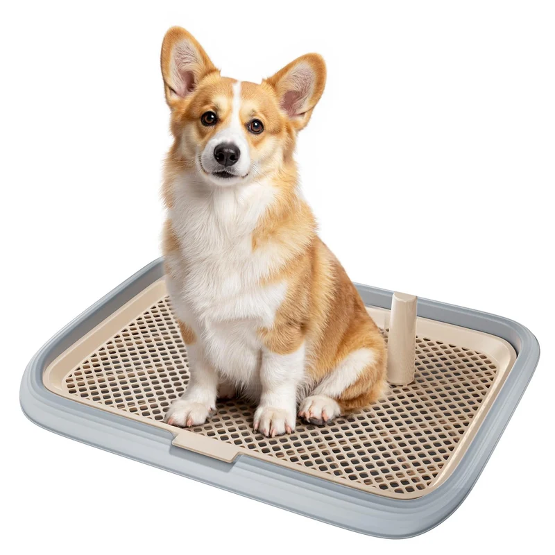 KOLA PANDA Bac de Toilette pour Chien – Potty Tray Indoor Grand Format 23,6 x 17,68 pouces