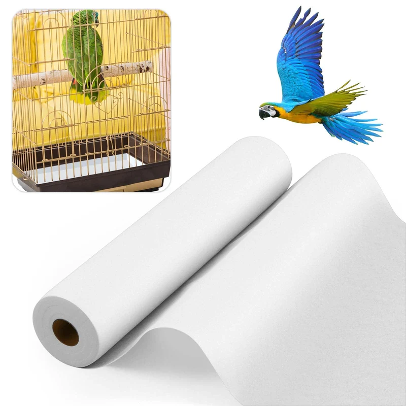 Drydiet - Liner de Cage pour Oiseaux 100 pieds x 22 pouces – Absorbant, Découpe Facile et Sans Produits Chimiques
