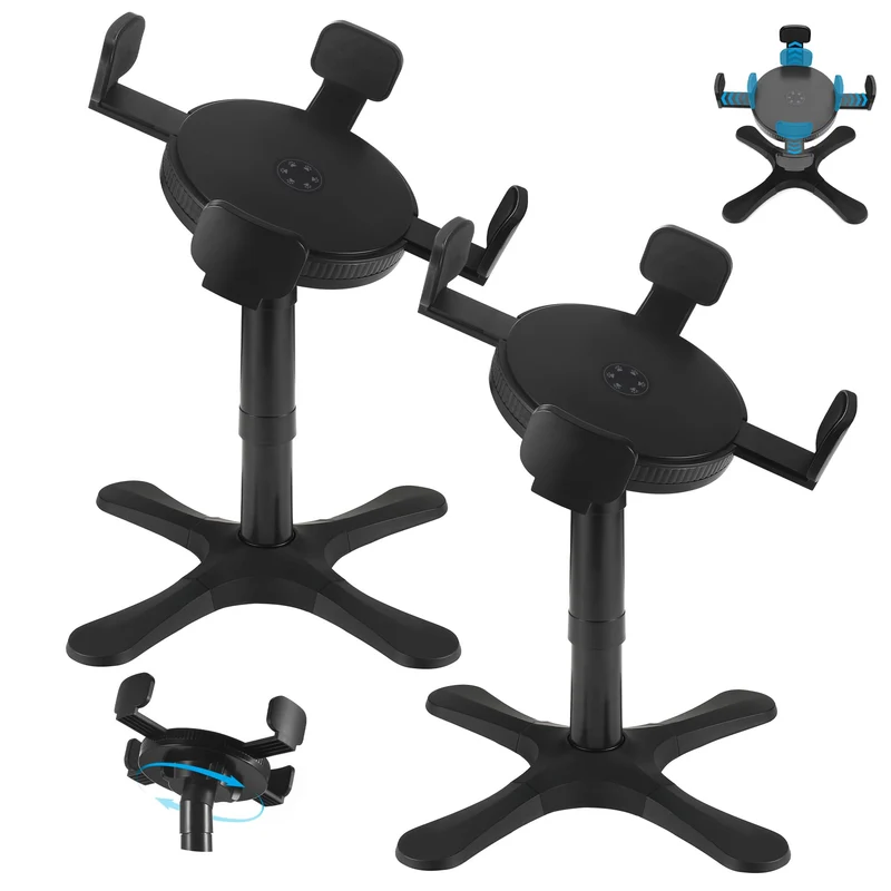 KMXASP – Gamelles surélevées pour chiens, lot de 2, 3 hauteurs et inclinaison 15°, noir
