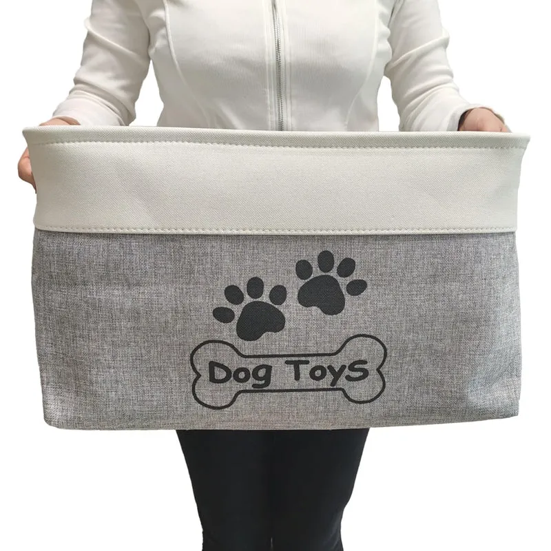 CPAKOWLGOO Grand Panier de Jouets pour Chien – Boîte à Jouets Pliable et Durable