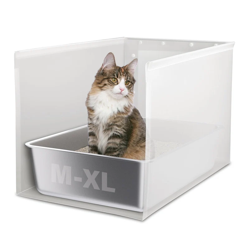 Holintan Pare-Litière XL – Bouclier anti-éclaboussures 23,6 x 15,7 x 15,7 po sans fuite