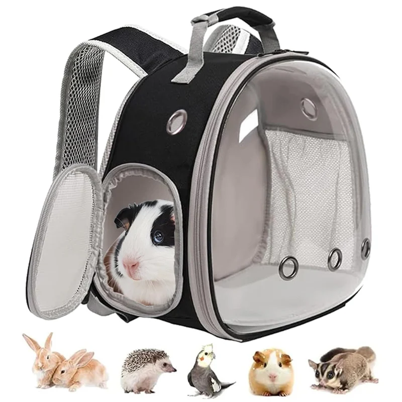 LAIRIES Sac à Dos Cobaye – Capsule spatiale avec Fenêtre Bulle pour Petits Animaux